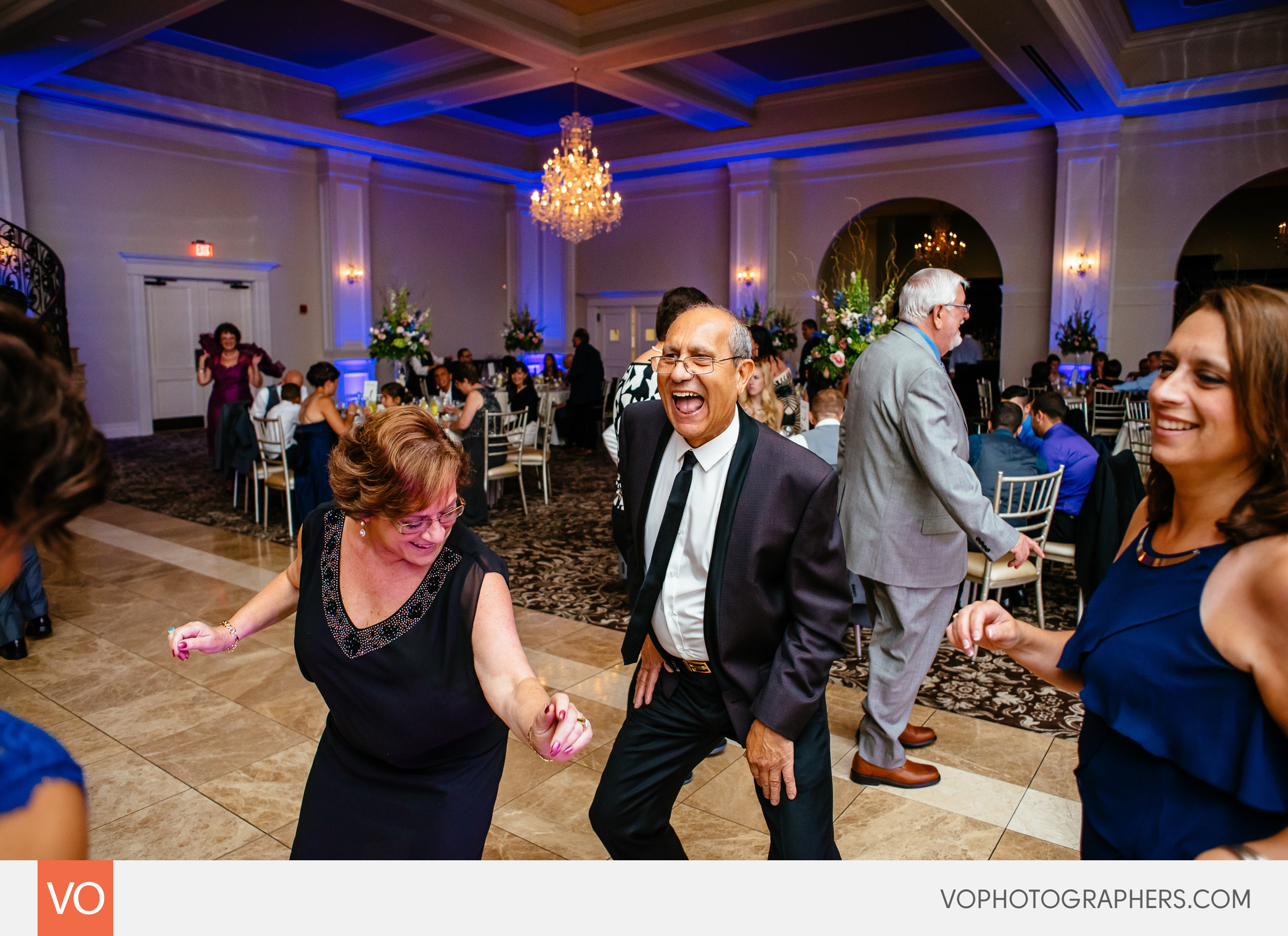 Guests dancing at Aria