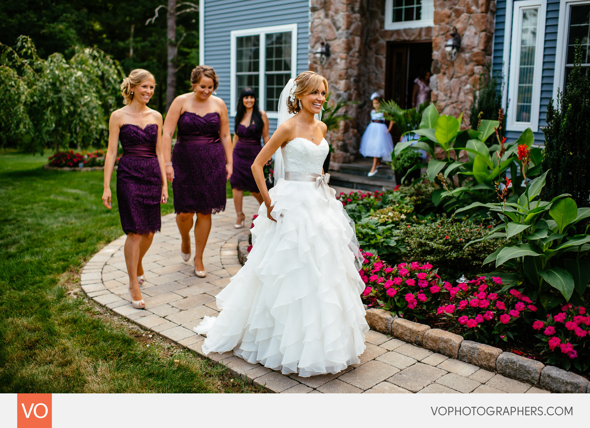 Bride Leaving house