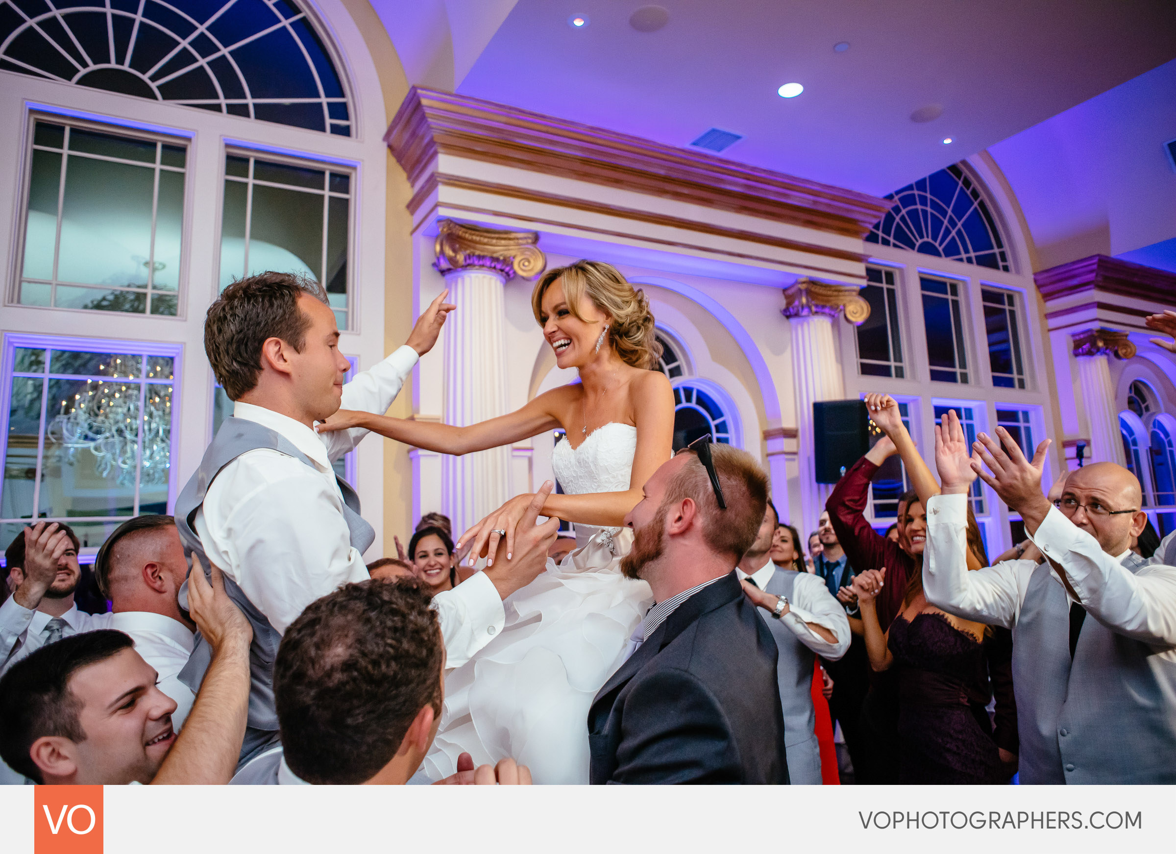 Bride and Groom on the Chairs