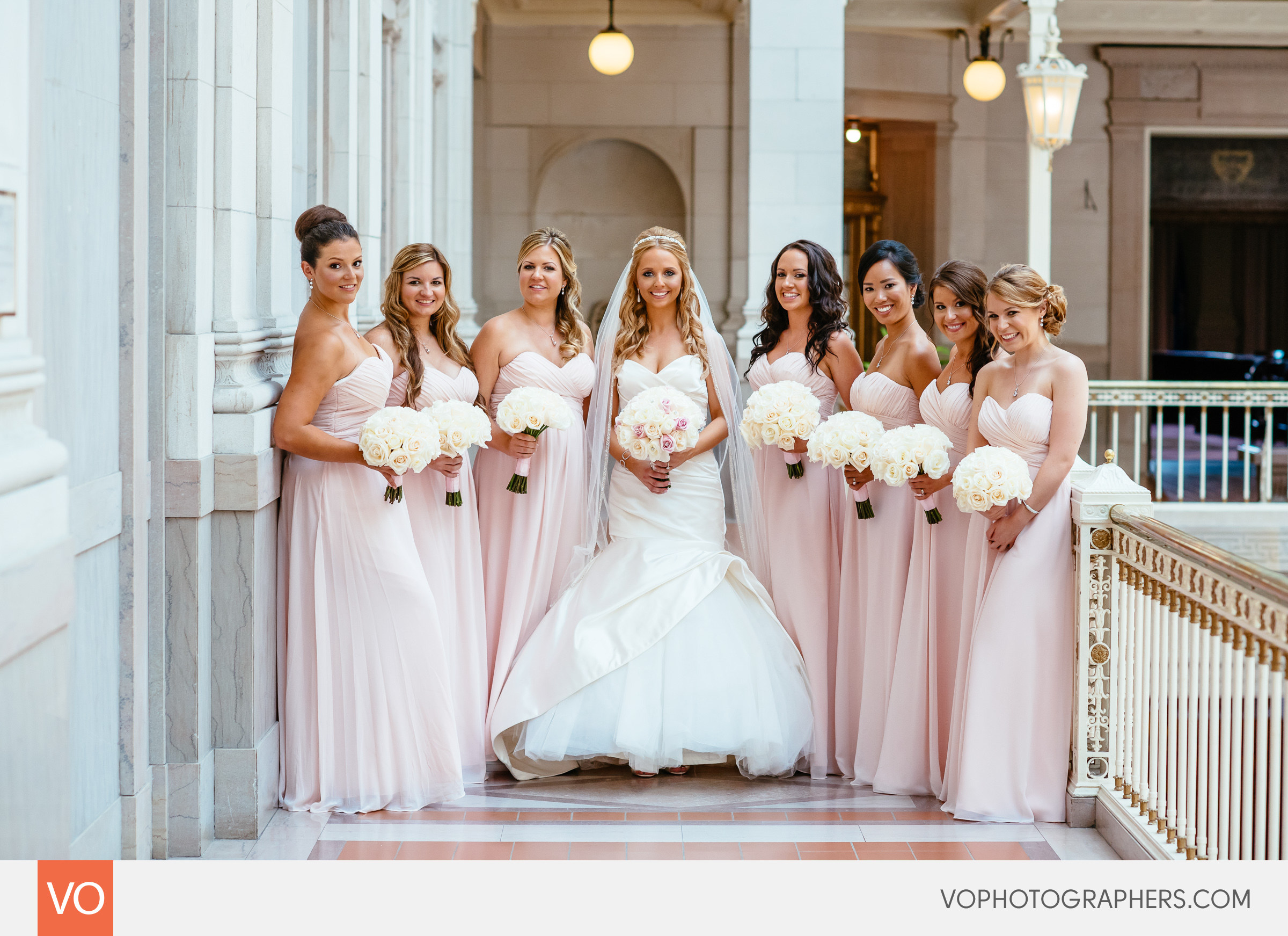 Bridesmaids at the Hartford City Hall