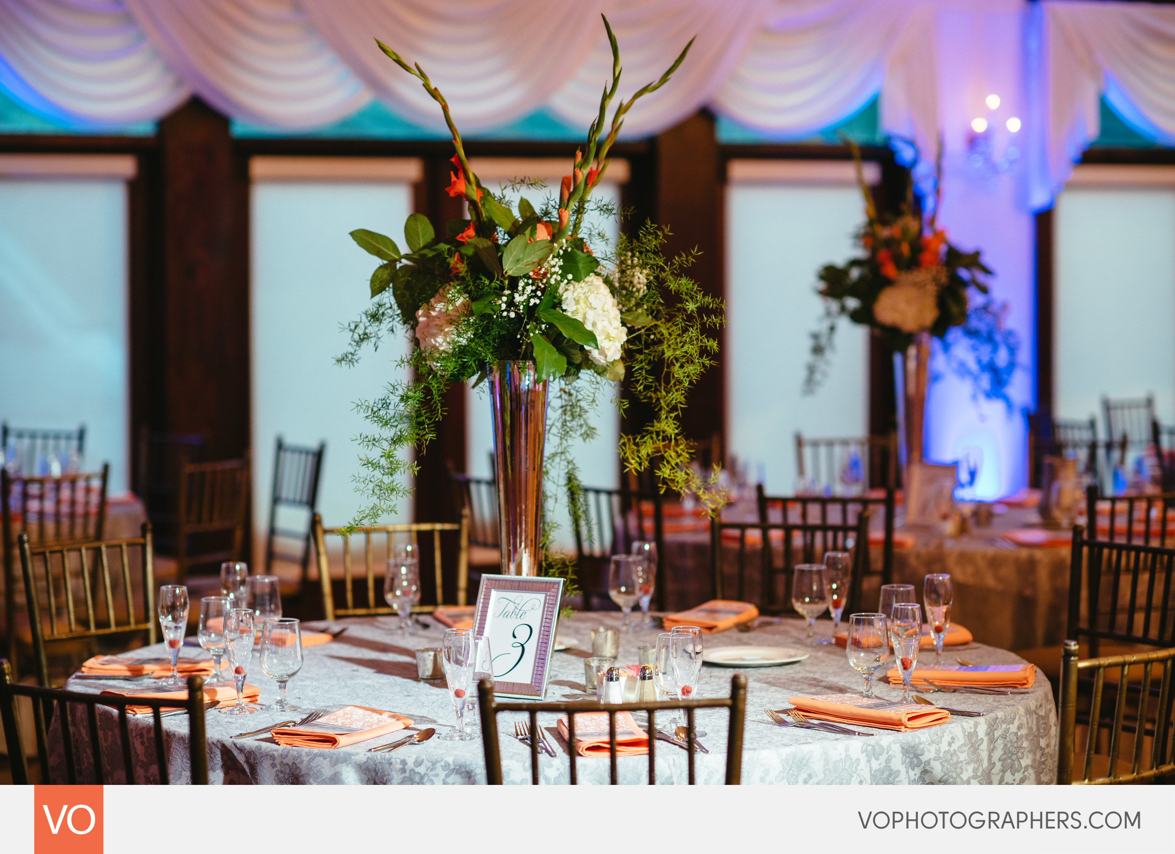 Cascade Wedding Hamden Table Details