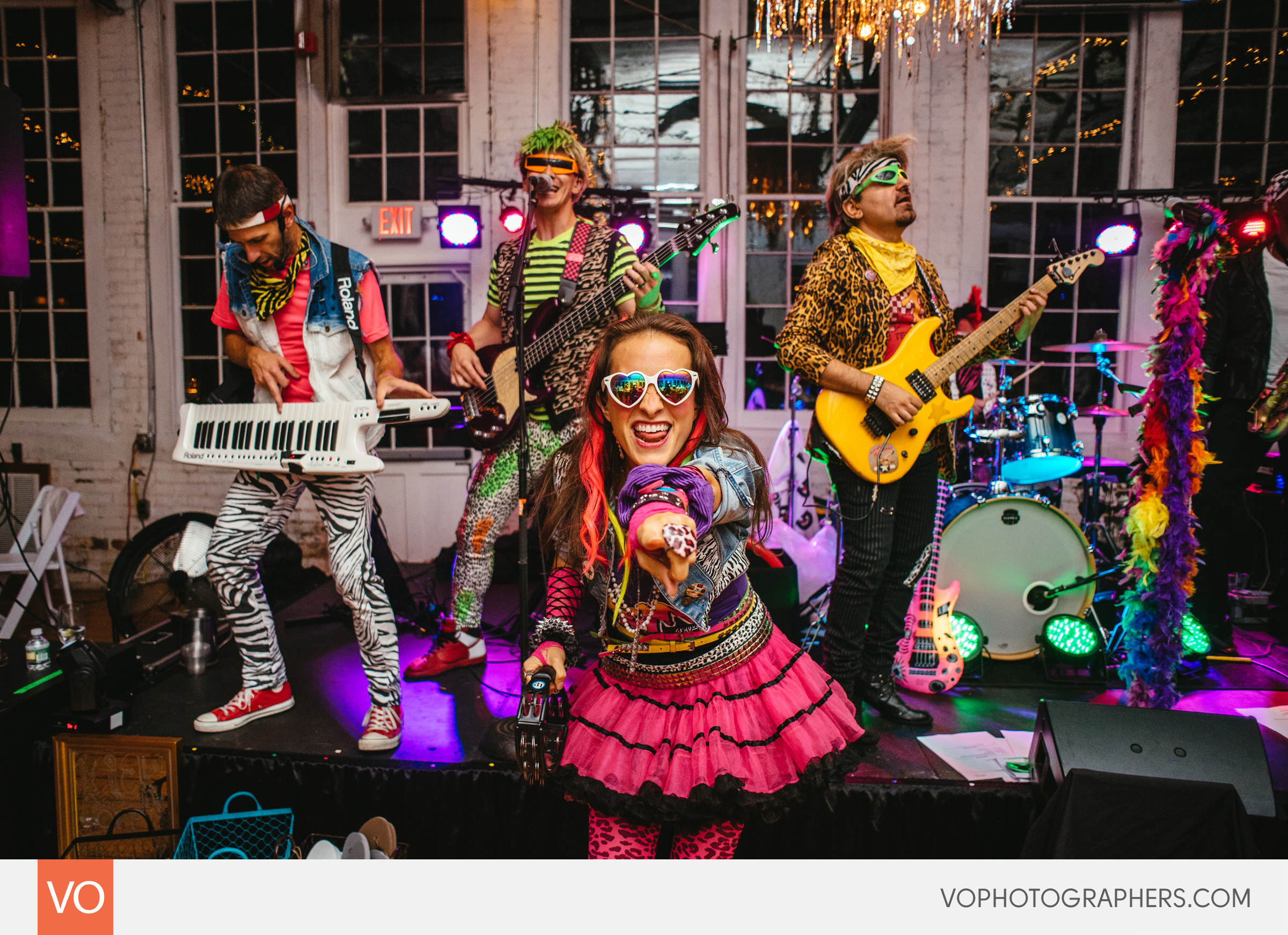 Lace Factory CT Wedding - Ronals Reagans 80s Band
