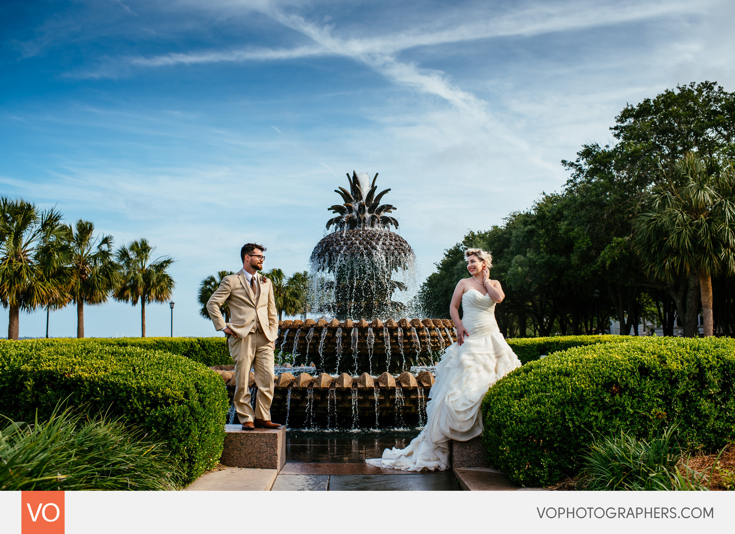 Magnolia Plantation South Carolina Wedding - Pineapple Fountain